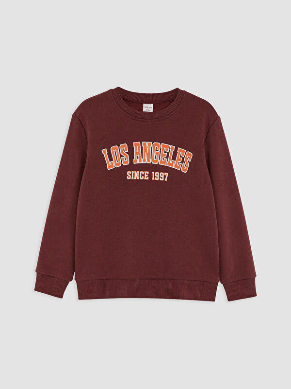 LCW Kids Printed Thick Boys' Sweatshirt