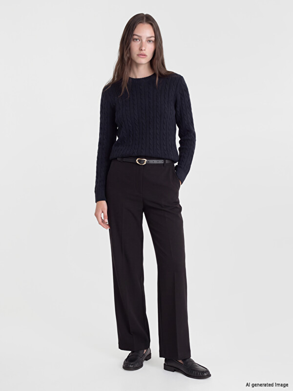 LCW Modest Woman Black Trousers