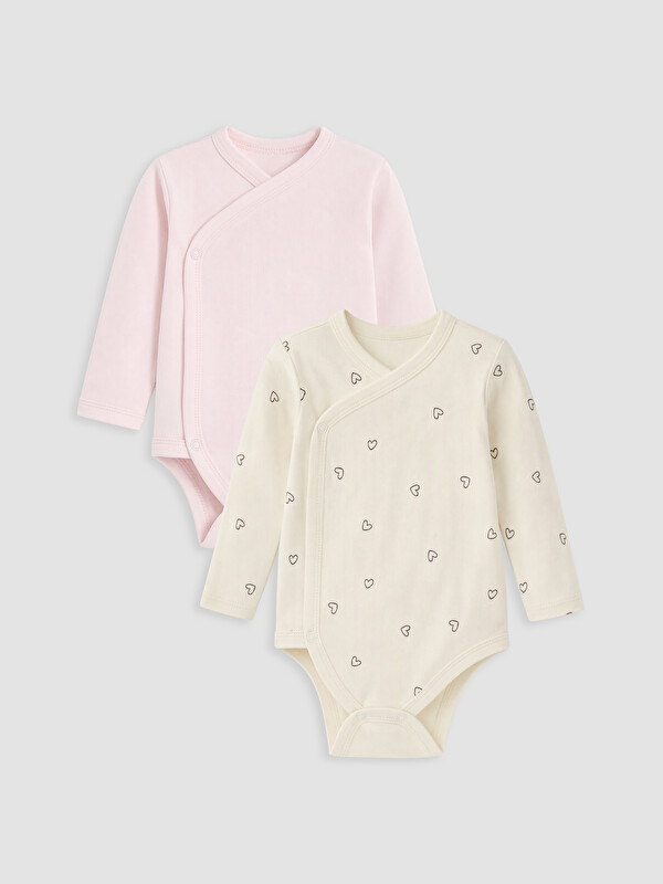 LCW baby Baby Girl Ecru Bodysuit