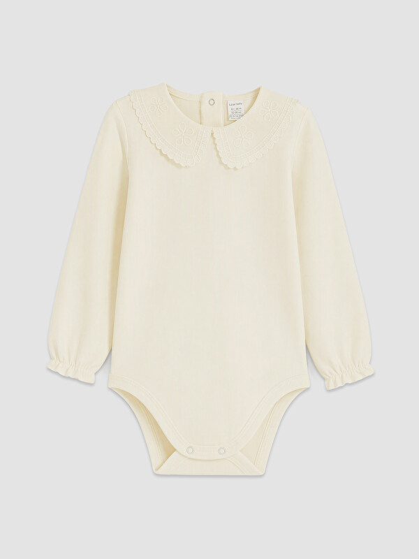 LCW baby Baby Girl Beige Bodysuit