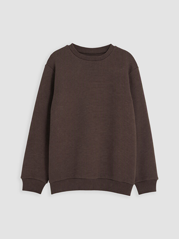 LCW Kids Bisiklet Yaka Erkek Çocuk Sweatshirt