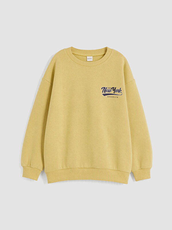 LCW Kids Baskılı Erkek Çocuk Sweatshirt