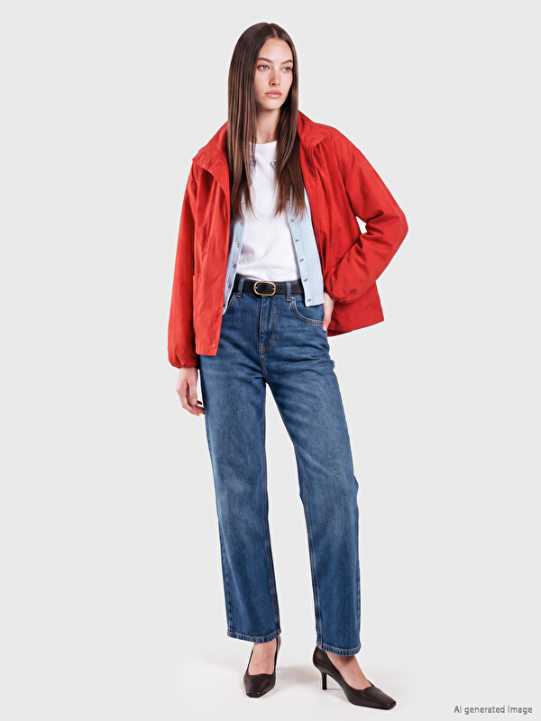 LCW Modest Straight Fit Kadın Jean Pantolon