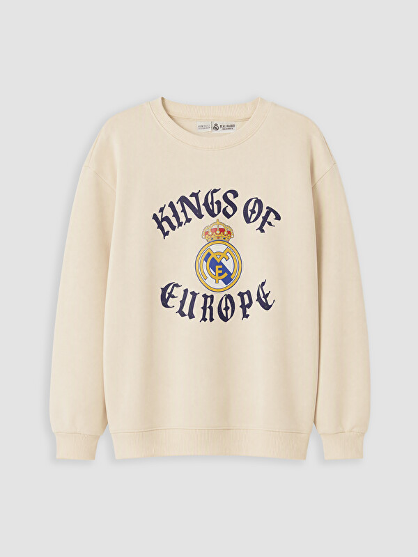 LCW Kids Real Madrid Printed Boys' Sweatshirt