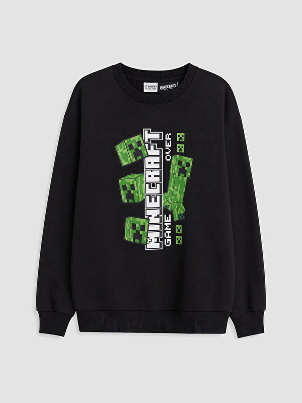LCW Kids Minecraft Printed Boys' Sweatshirt