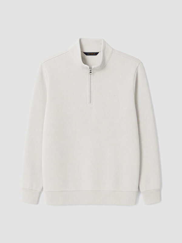 SOUTHBLUE Mock Neck Men's Thick Sweatshirt