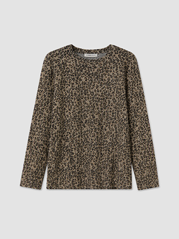 LCW Grace Leopard Patterned Blouse