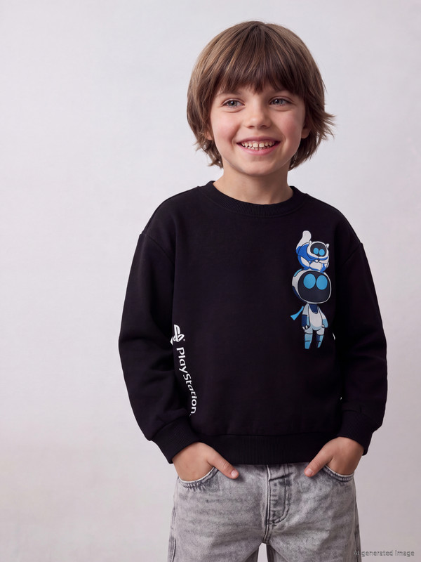 LCW Kids PlayStation Printed Sweatshirt