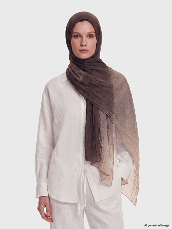 LCW ACCESSORIES Жінка Коричневий Великий шарф