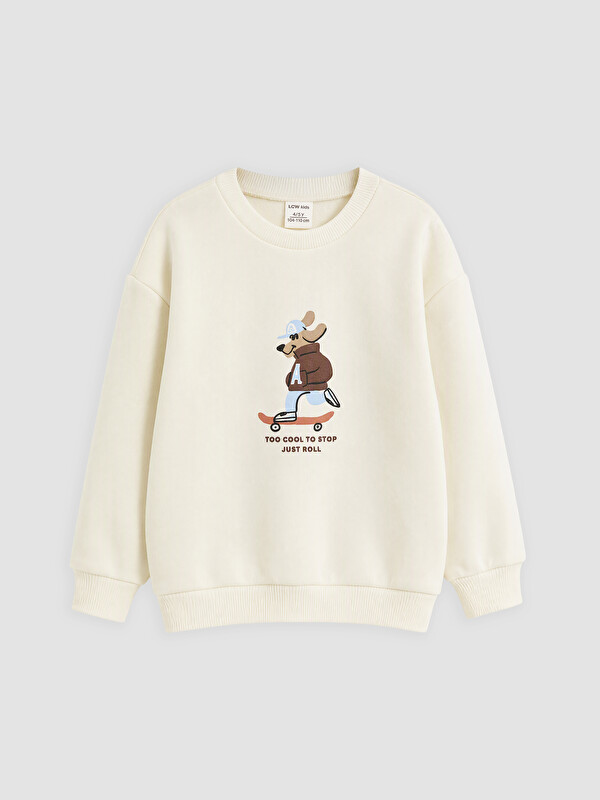 LCW Kids Boy Beige Sweatshirt