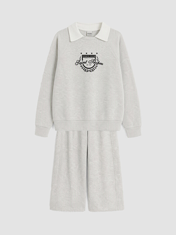 LCW Kids Djevojčica Siva Set