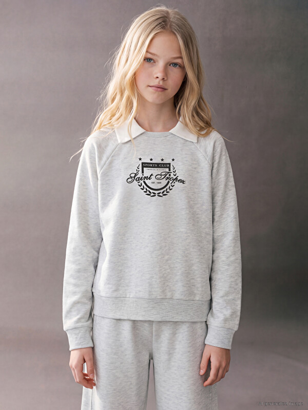 LCW Kids Baskılı Kız Çocuk Takım