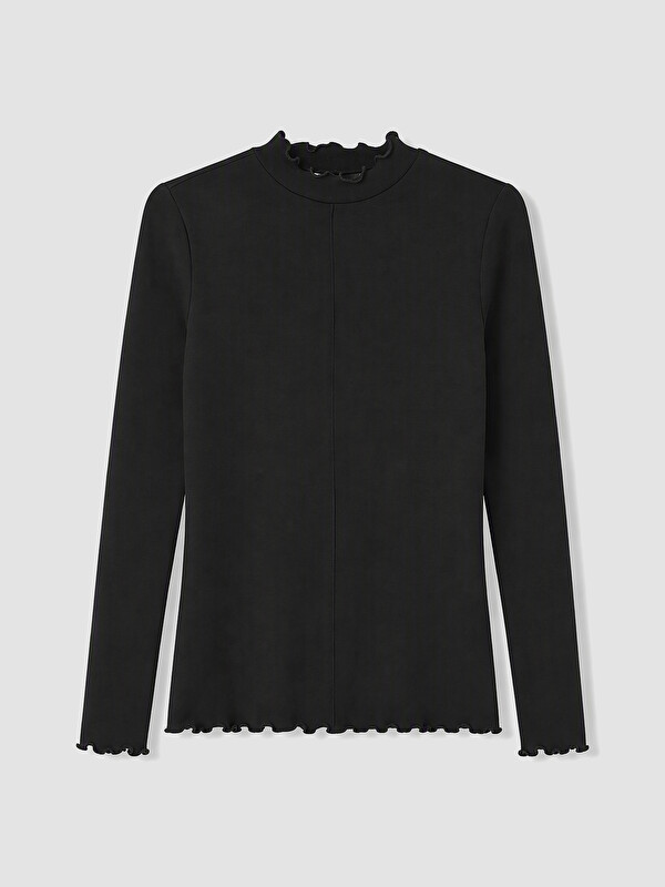 LCW Modest Frilled Mock Neck Women's Body
