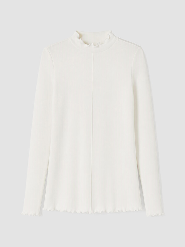 LCW Modest Frilled Mock Neck Women's Body