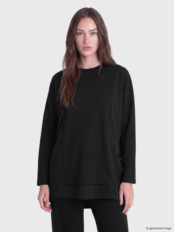 LCW Modest Soft Touch Kadın Sweatshirt Tunik
