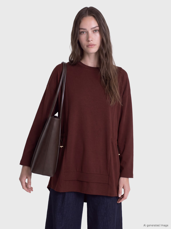 LCW Modest Soft Touch Women's Sweatshirt Tunic