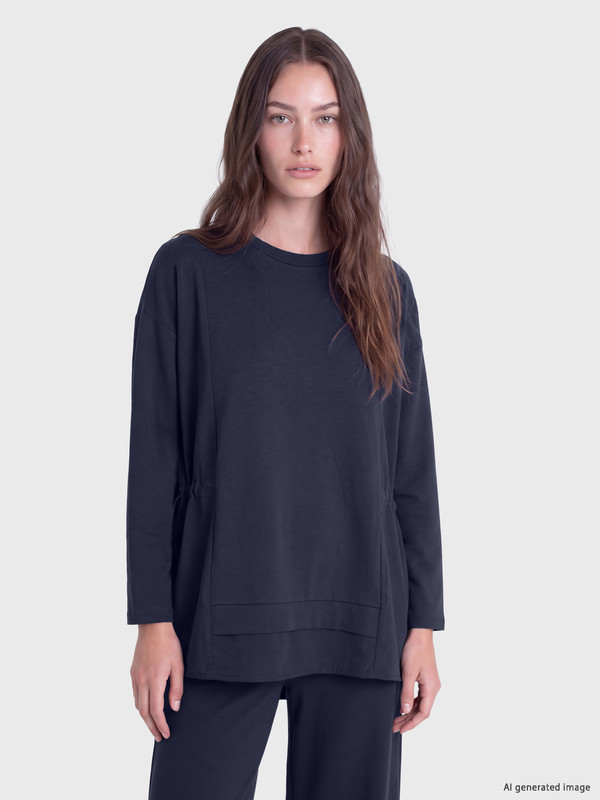 LCW Modest Soft Touch Kadın Sweatshirt Tunik