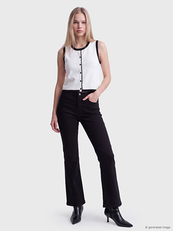 LCW Jeans Xhinse Kate me këmbë të zgjeruar për gra