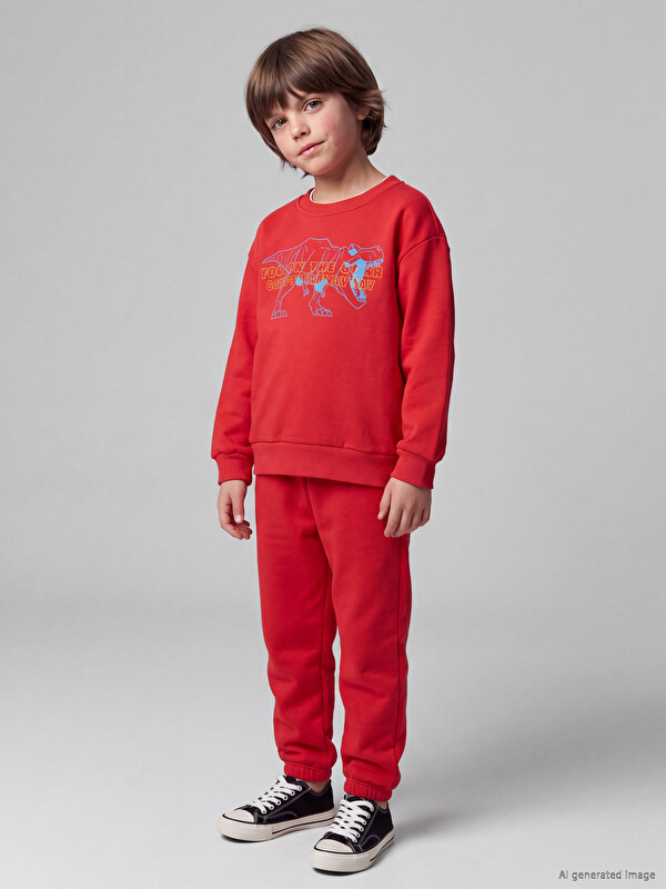 LCW Kids Printed Boys' Thick Tracksuit