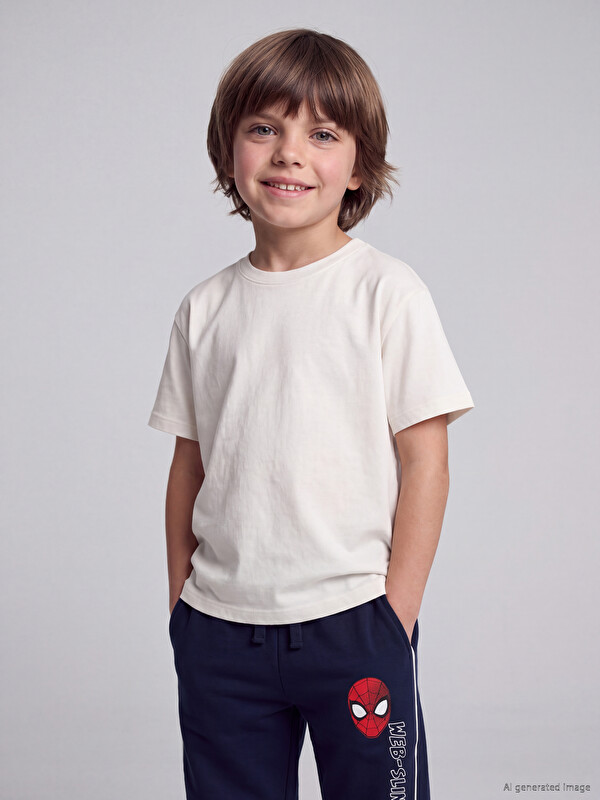 LCW Kids Bisiklet Yaka Erkek Çocuk Tişört