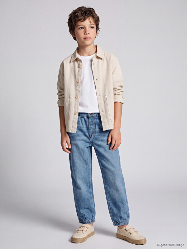 LCW Kids Baggy Fit Erkek Çocuk Jean Pantolon