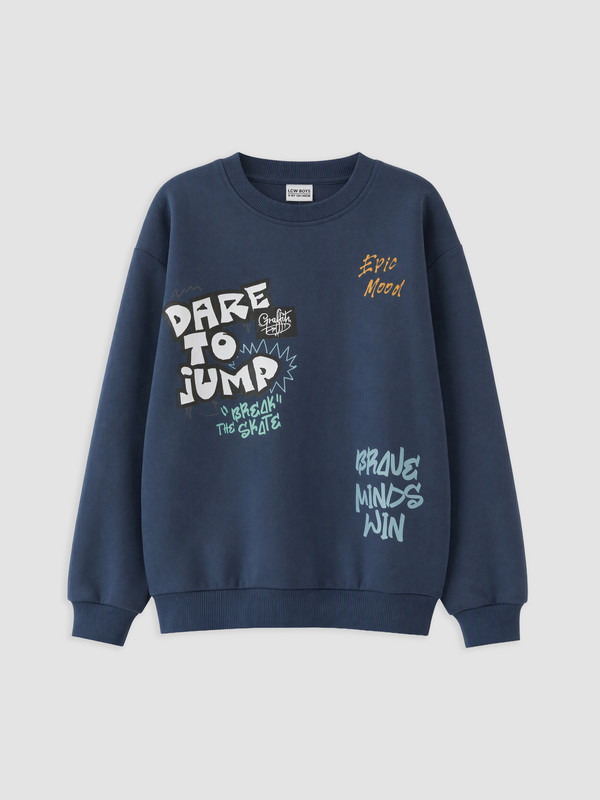 LCW Kids Boy Navy Sweatshirt