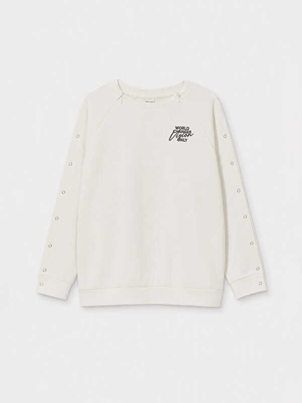 LCW Limitless Baskılı Kız Çocuk Kalın Sweatshirt