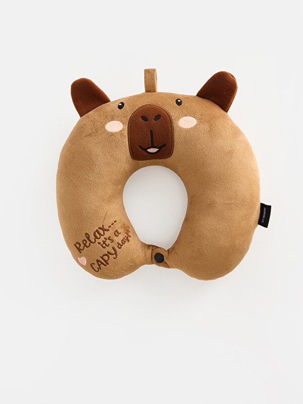 LCW JOY Animal Figured Embroidered Neck Pillow