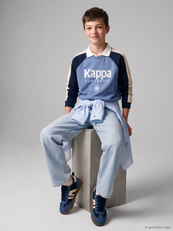 Kappa LCW Kids Baskılı Erkek Çocuk Soft Touch Sweatshirt