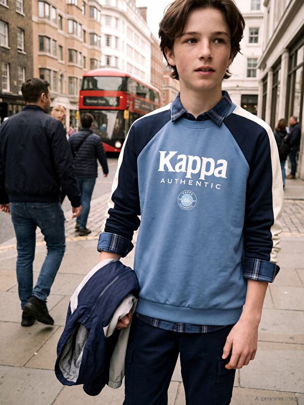 Kappa LCW Kids Baskılı Erkek Çocuk Soft Touch Sweatshirt