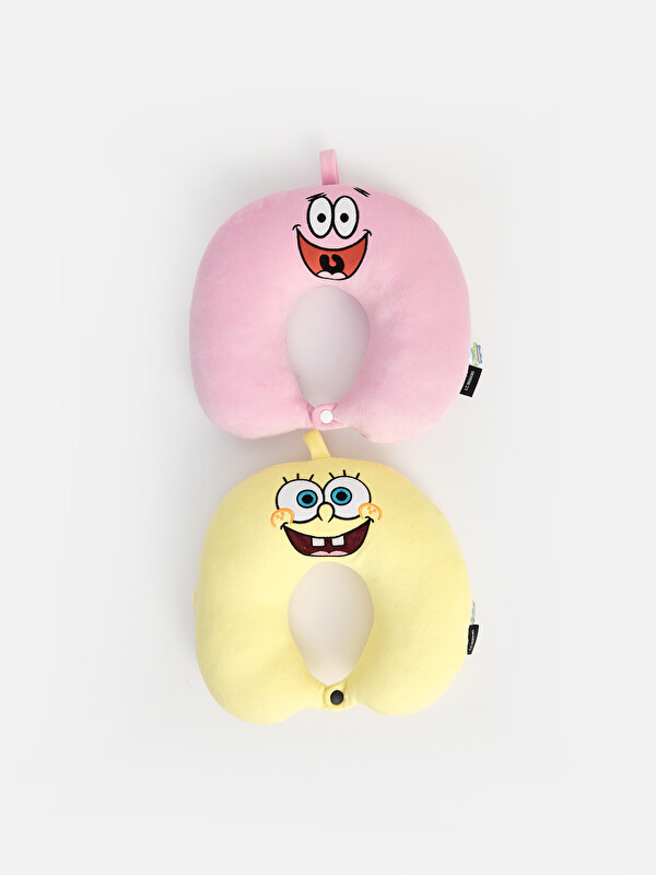 LCW JOY Sponge Bob Embroidered Child Neck Pillow