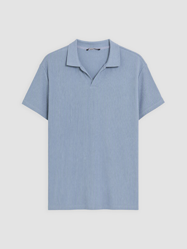 LC WAIKIKI Standard Fit Polo Collar Ribbed Men's T-shirt