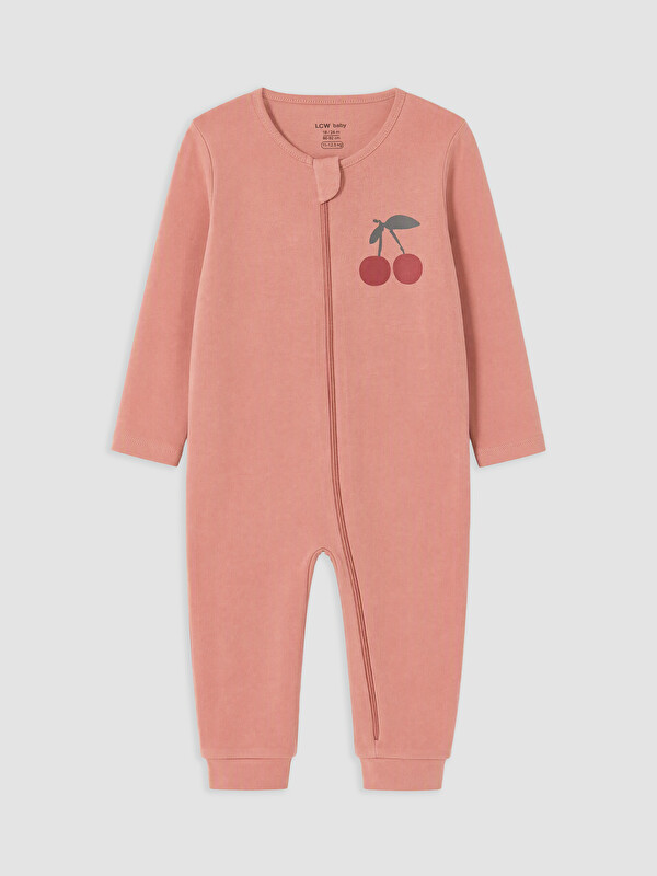 LCW baby Bisiklet Yaka Kız Bebek Tulum