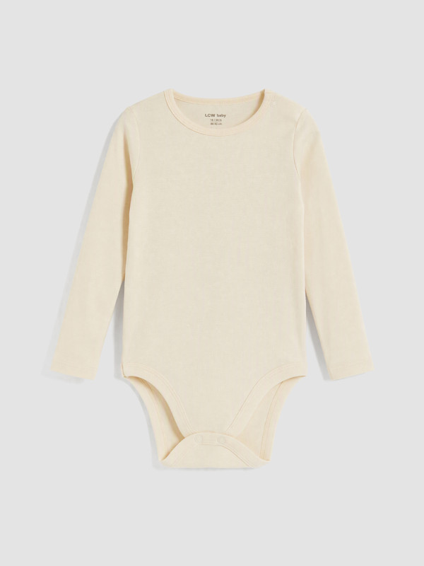 LCW baby Bisiklet Yaka Erkek Bebek Çıtçıtlı Body
