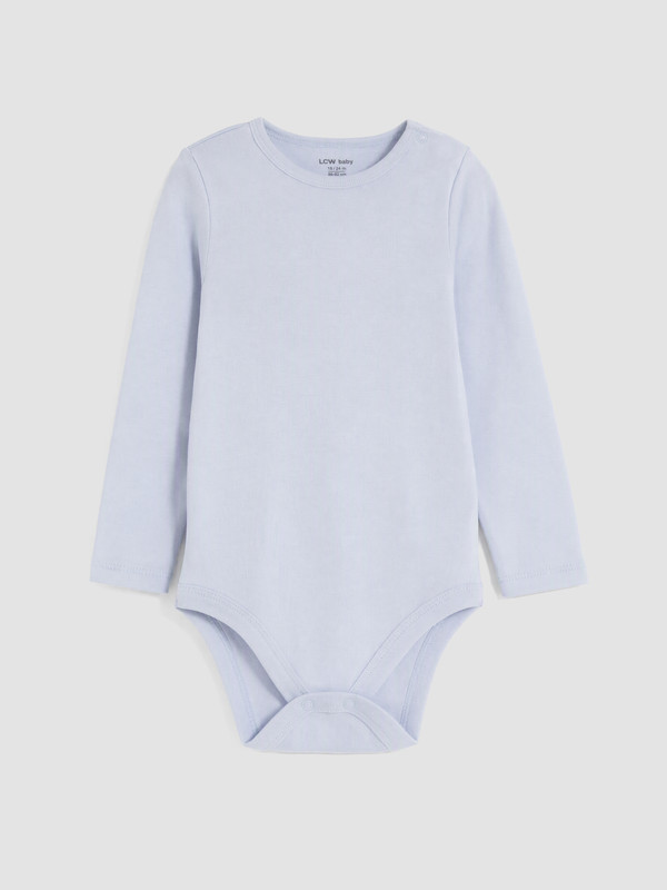 LCW baby Bisiklet Yaka Erkek Bebek Çıtçıtlı Body