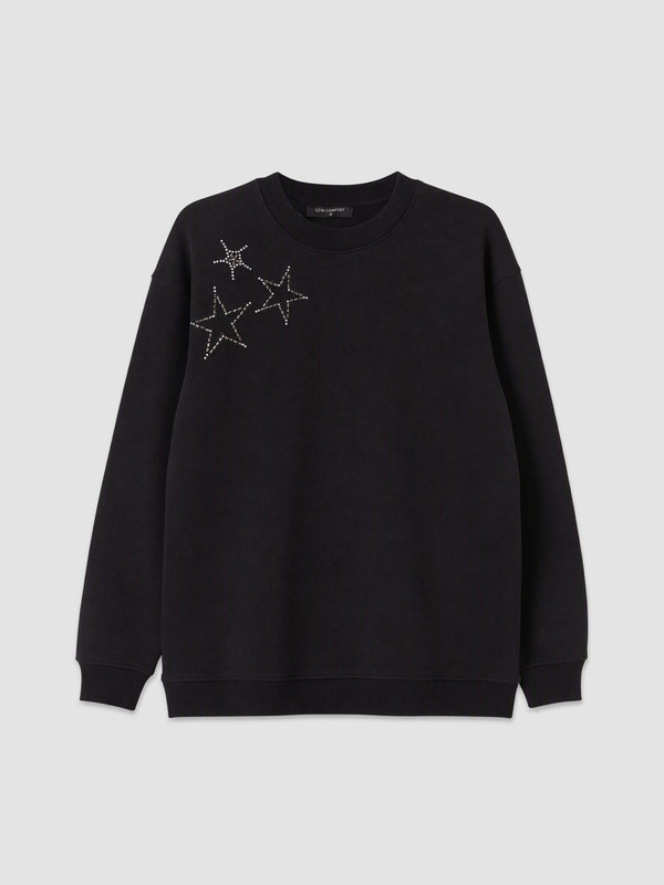 LCW Comfort Taşlı Kadın Kalın Sweatshirt