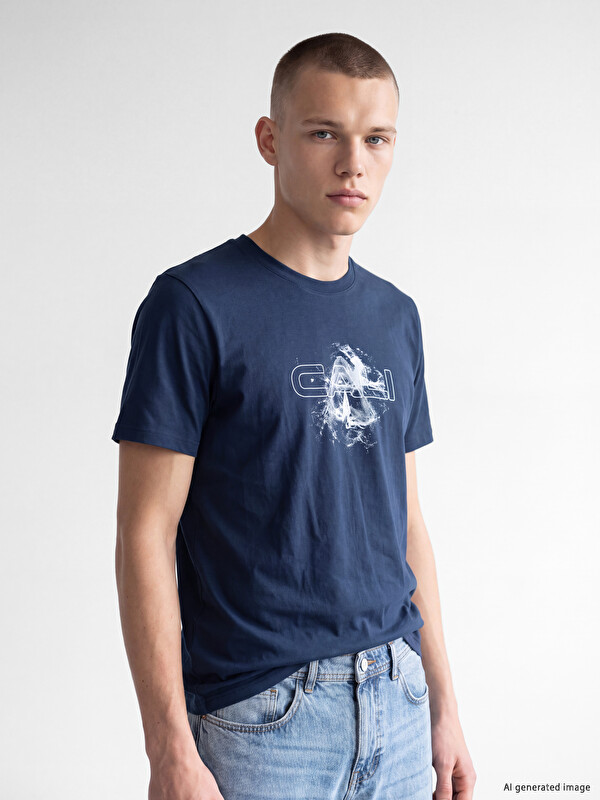 XSIDE Crew Neck Printed Men's T-Shirt