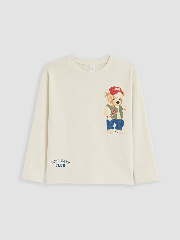 LCW Kids Teddy Baskılı Erkek Çocuk Tişört