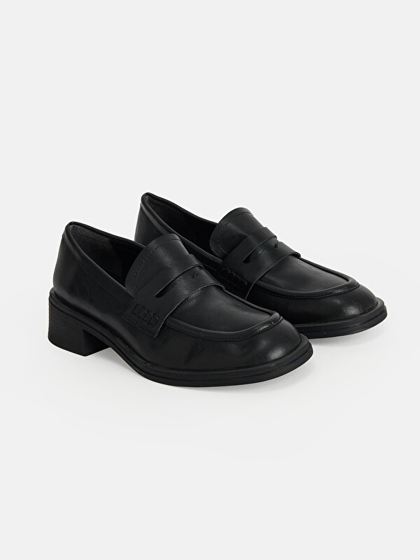 LCW STEPS Deri Görünümlü Kadın Loafer