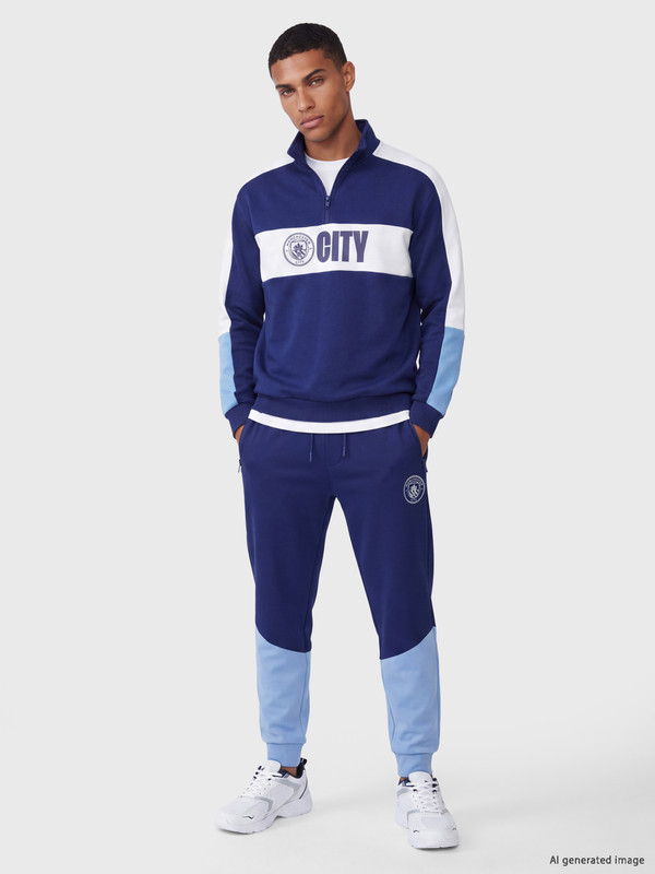 XSIDE ACTIVE Pantaloni de trening jogger imprimați Manchester City pentru bărbați