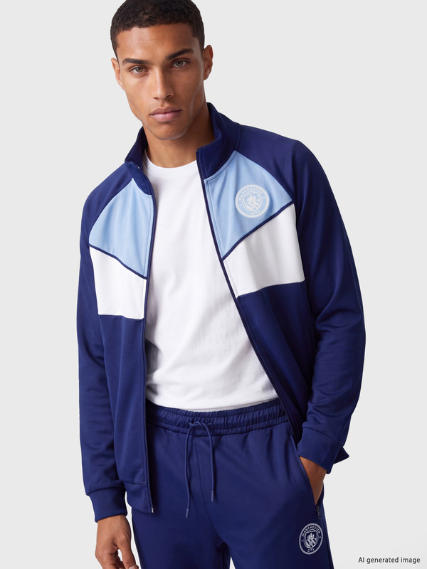 XSIDE ACTIVE Manchester City Printed Men's Zip-Up Sweatshirt