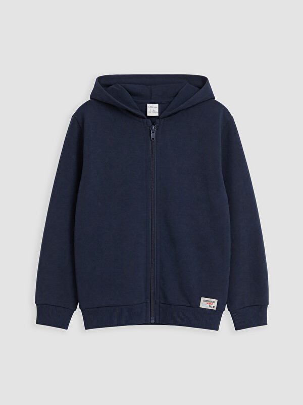 LCW Kids Kapüşonlu Erkek Çocuk Fermuarlı Sweatshirt