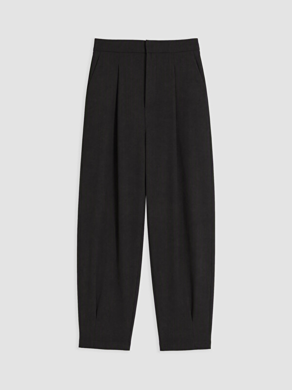 LCW Comfort Regular Fit Women's Pleated Fabric Trousers