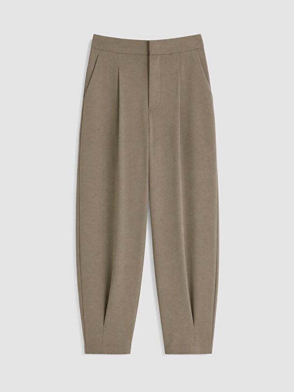 LCW Comfort Regular Fit Women's Pleated Fabric Trousers