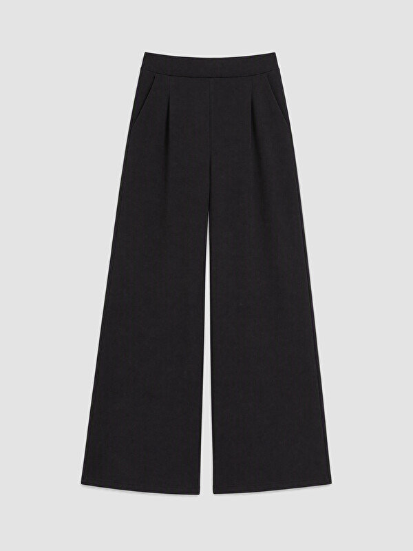 LCW Comfort Elastic Waist Women's Pleated Trousers