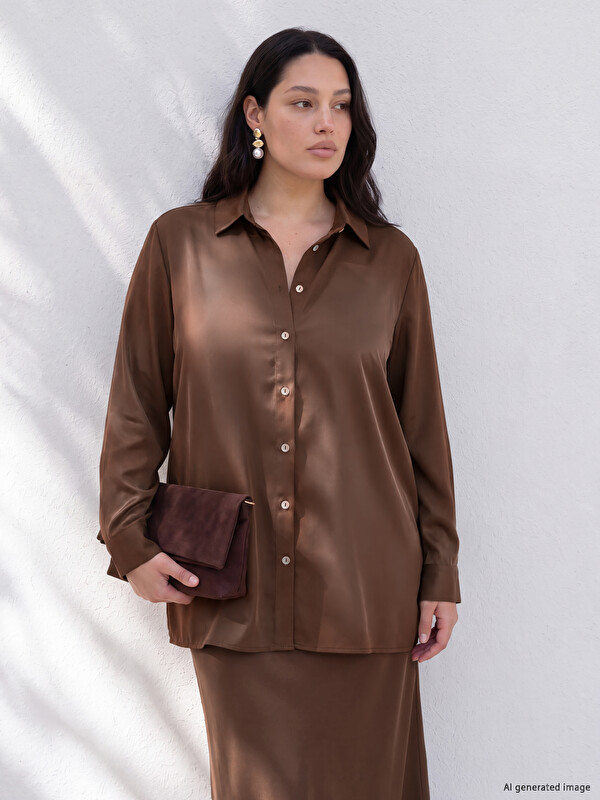 LCW Curve Plus Size Women's Shirt