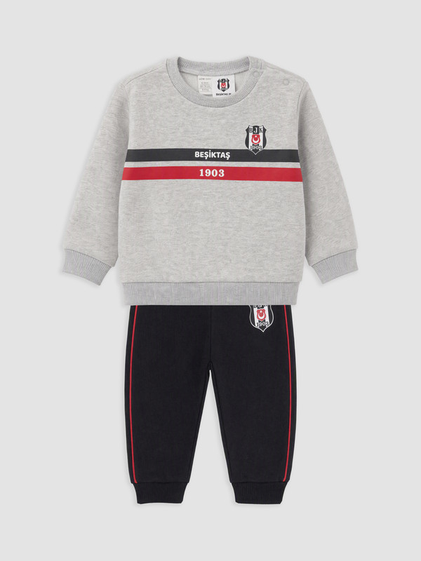 LCW baby Beşiktaş Baskılı Erkek Bebek Eşofman Takım