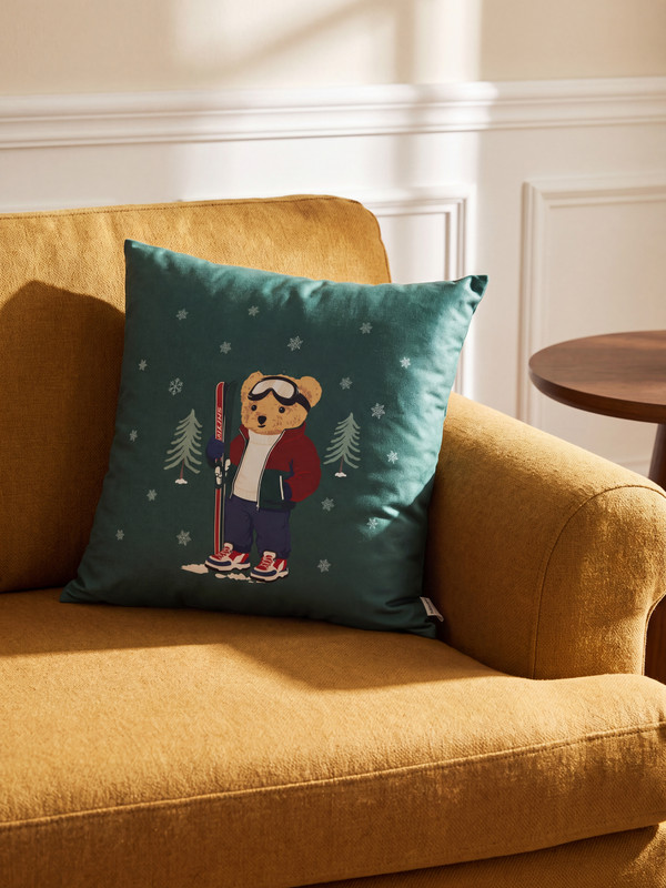 LCW HOME Bear Teddy Printed Cushion 45x45 cm