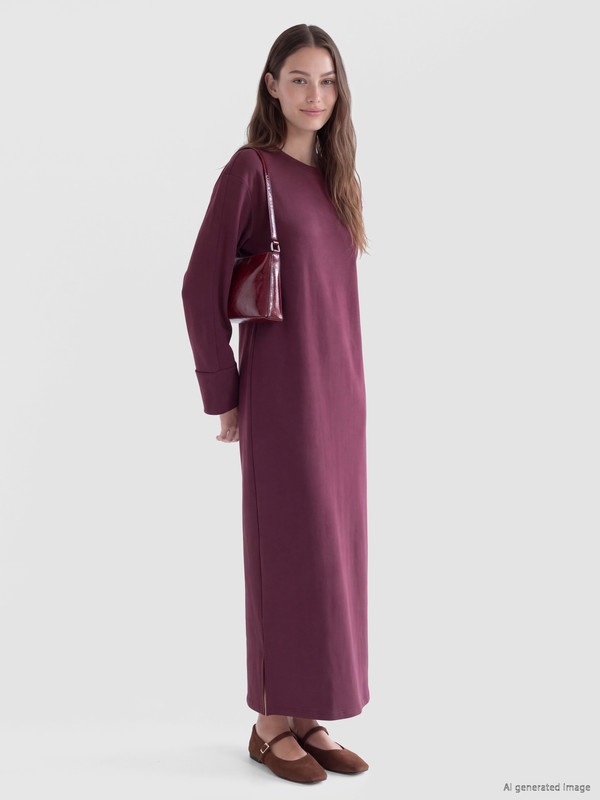 LCW Modest A Form Sweat Dress