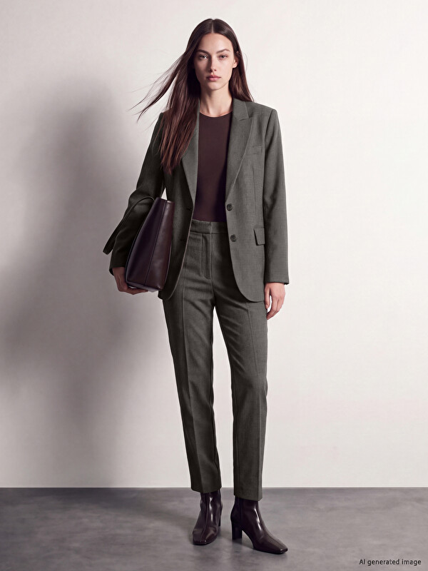 LCW Modest Regular Fit Patterned Women's Trousers